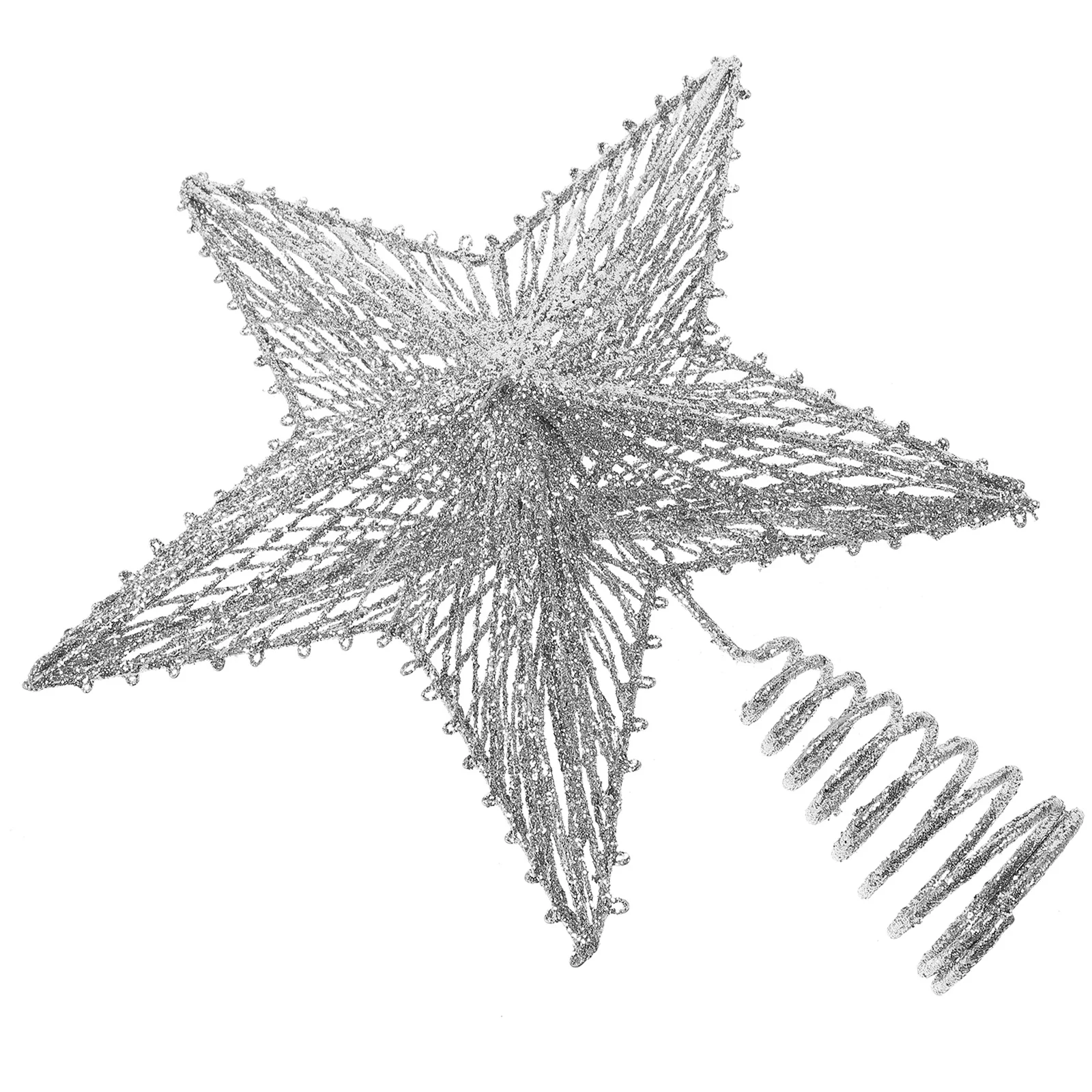 

Tree Topper Star Christmas Decoration Glitter Metal Xmas Treetop Ornament For Holiday Party Home Decor Treetop Star Decor