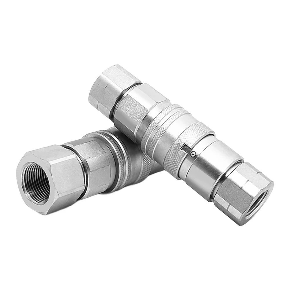 Hydraulic System Flat Face Quick Coupler with NPT Thread Options for Consistent Performance For Industrial Environments