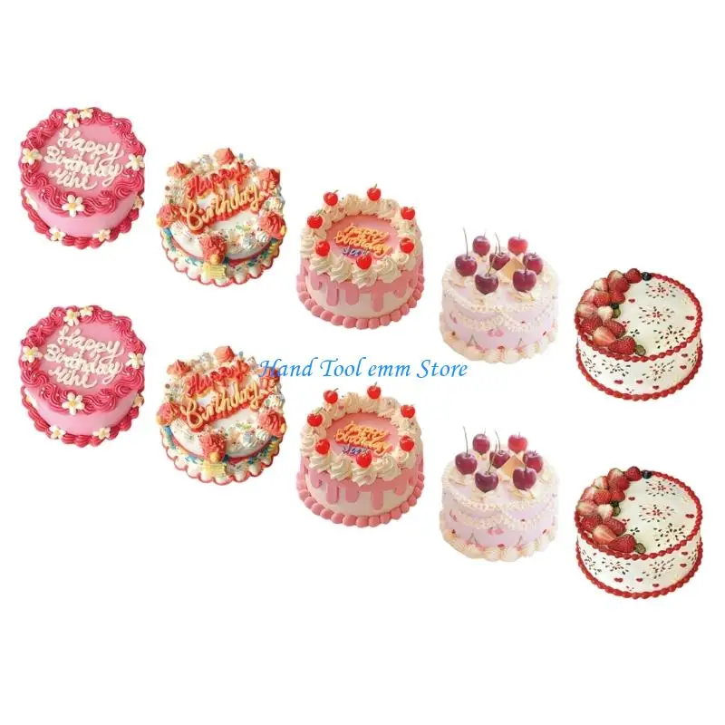 H37F Cartoon Cake Sticker Scrapbooking Decorative Sticker for Journal Notebook Phone