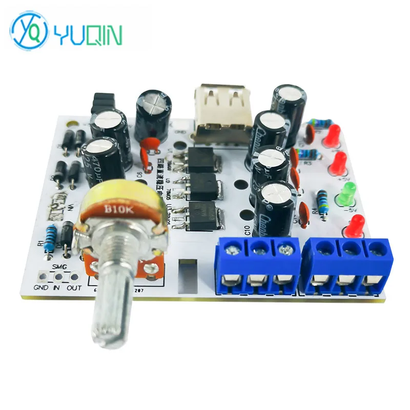 LM317 Adjustable Regulated Power Supply DIY Kit Positive and Negative 5V 9V Four Way DC Circuit Board