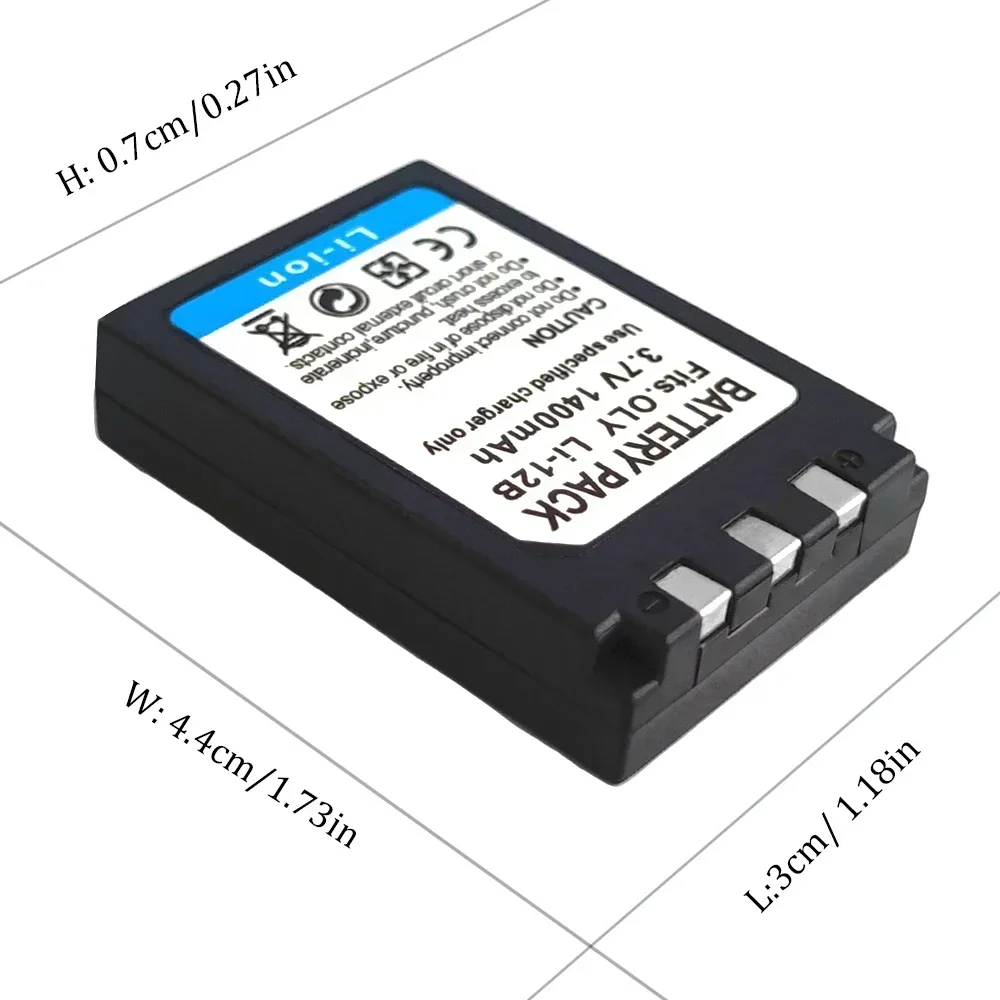 High Quality 1400mAh LI-10B LI10B LI-12B LI12B Battery for Olympus U300,U400,U410,U500,U600,U80,U810,U1000,C50,C60,C70.C770