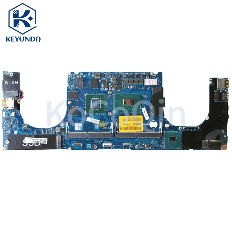 For Dell Precision 5530 9570 Notebook Mainboard LA-G341P E-2176M i5 i7 8th Gen With GPU 0F3DC8 Laptop Motherboard Full Tested