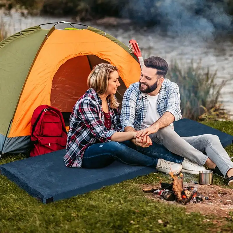 Matelas en mousse à mémoire de forme enroulable pour les séjours d'hôtesse familiale, les voyages, la randonnée - Ultra confortable, facile à nettoyer, compact