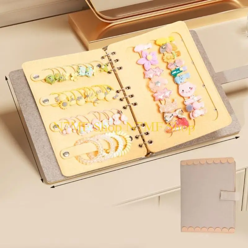 

N7MF Headband Holder Hair Bows Organizers Storage Case Hair Clip Organizers Felt Texture Suitable for Hair Clip Displaying