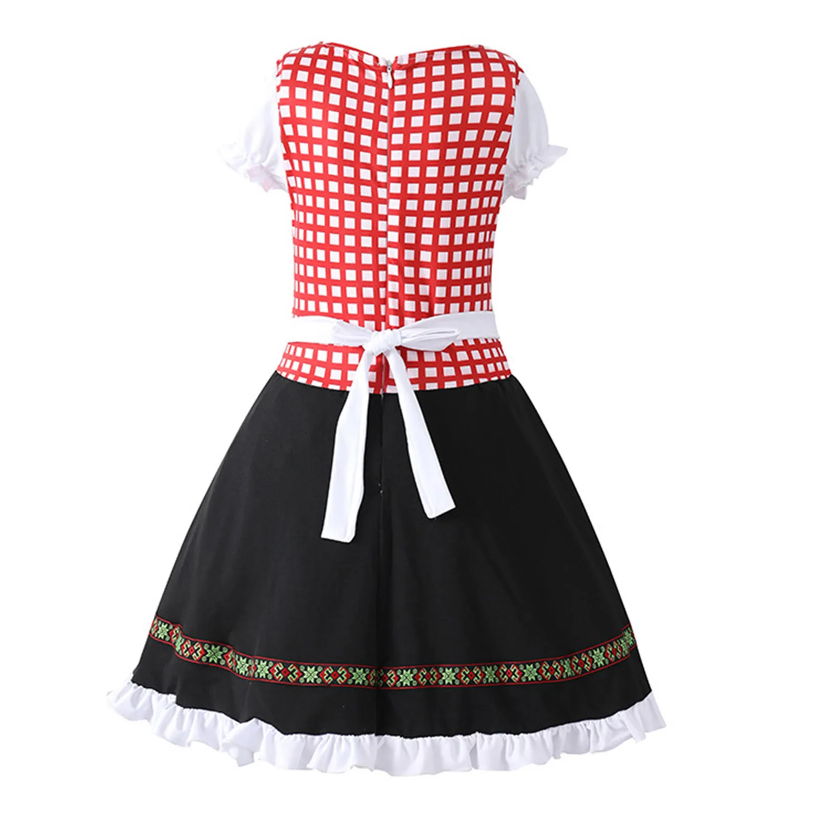 Kinderen Peuter Baby Meisjes Lente Zomer Print Cosplay Oktoberfest Ruche Korte Mouw Prinses Jurk