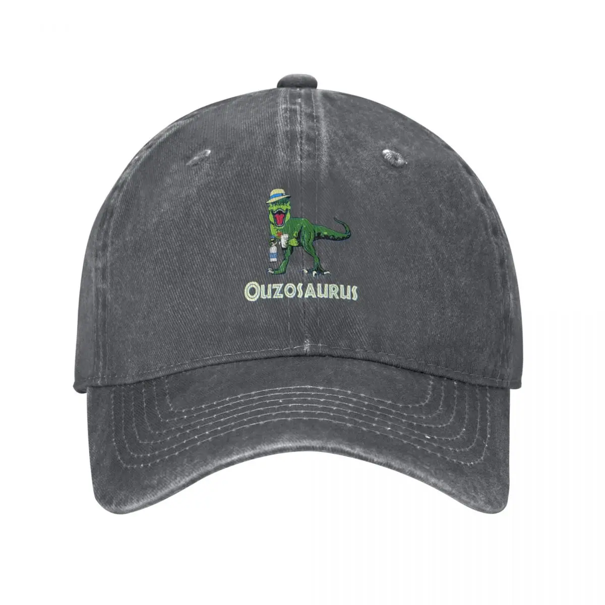 Ouzosaurus Rex Ouzo Dinosaur Ouzo Drinker Rex Graphic Design Baseball Cap Hip Hop Uv Protection Solar Hat Women's Hats Men's