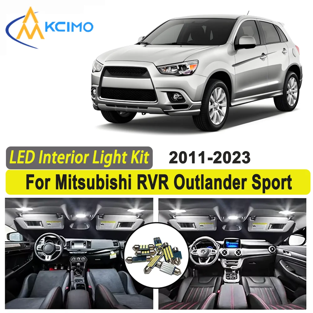

Kcimo LED For Mitsubishi RVR Outlander Sport 2011-2018 2019 2020 2021 2022 2023 Premium Bright LED Interior Dome Map Trunk Light