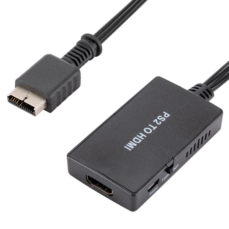 PzzPss PS2 to HDMI-compatibale Audio Video Converter Adapter Support For PS2 Display Modes For HDTV PC Full HD Cable Adapter