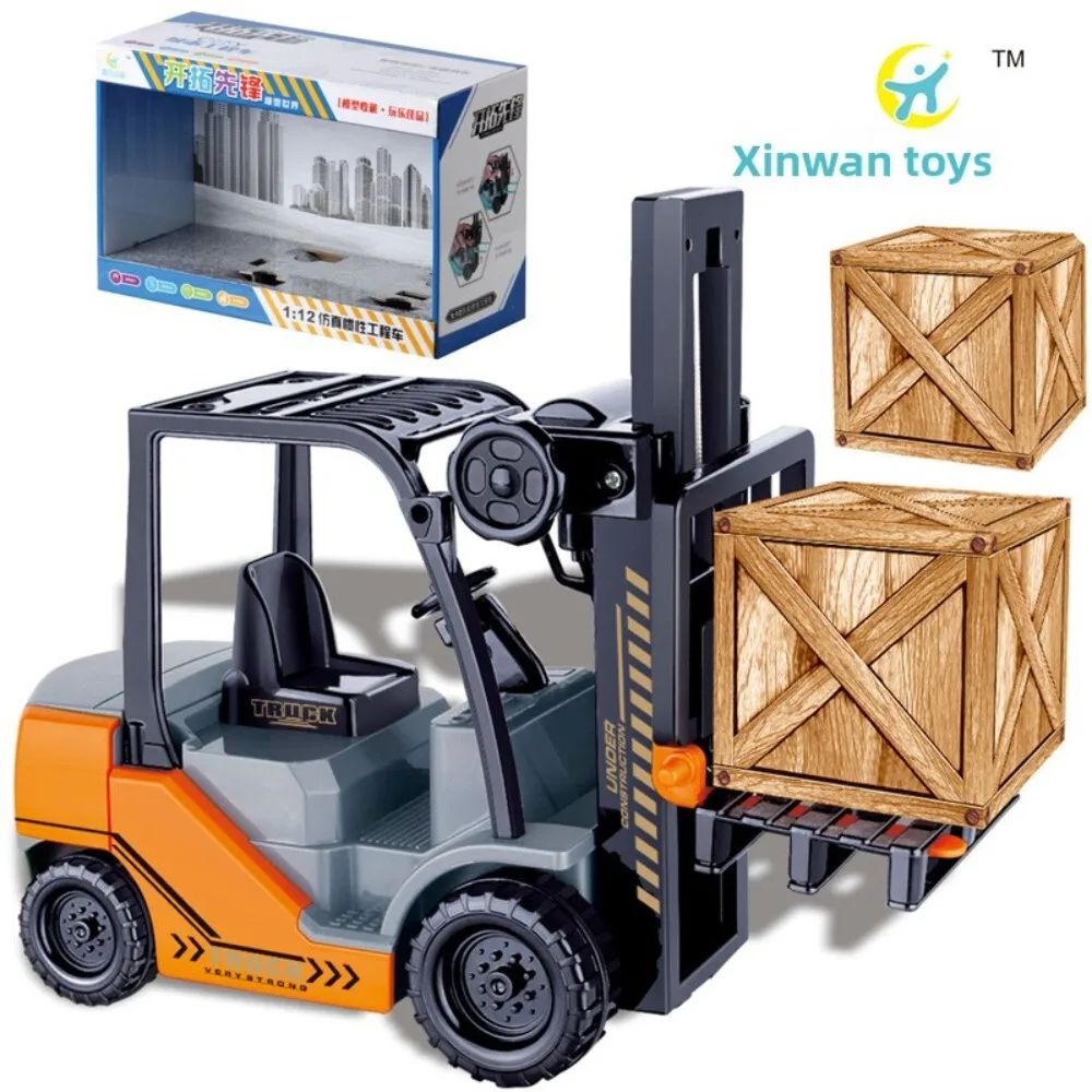 

Children's Engineering Vehicle Simulation Forklift Made of Durable Plastic for Large Lift Play Great for Boys Truck Toy Gift