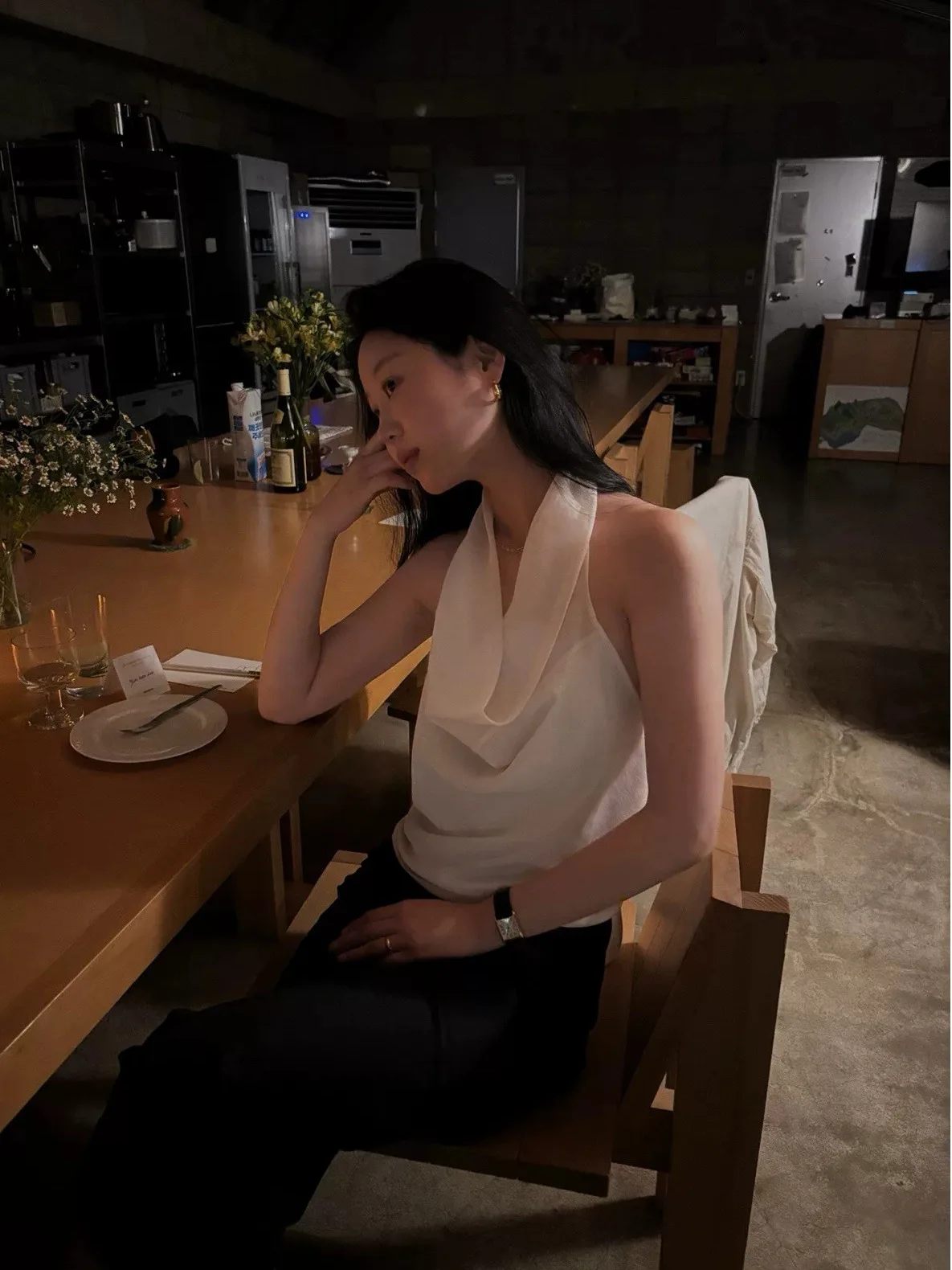  Mono Summer 2026 Cool Hanging Feeling Sleeveless Shirt Loose Korean Style Women's Mid-Length Casual Fashion