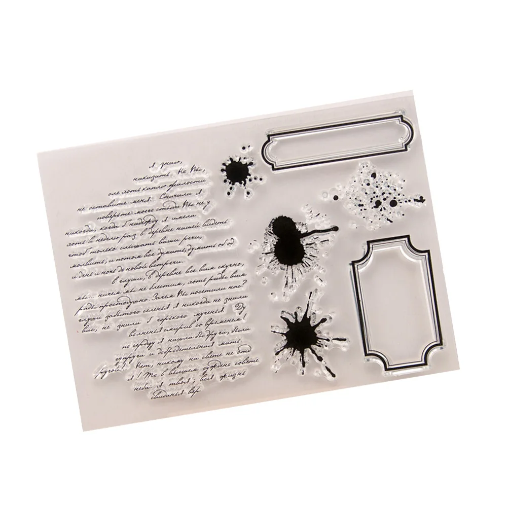 

Silicone Stamp Scrapbook Stamps Clear DIY Letter Transparent Seal Craft Projects Notebooks Journals Cards Invitations High