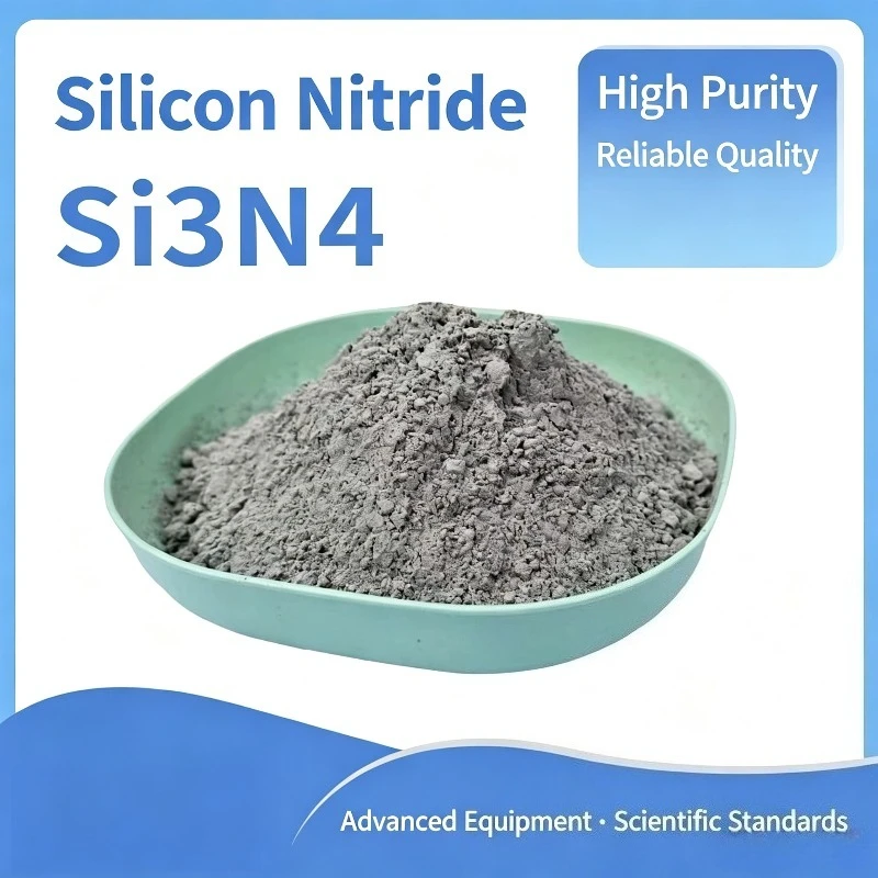 Silicon Nitride Whisker Nano Si3N4 Ceramic Powder α β Phase Silicon Nitride Powder For Ceramic Raw Material Lab Test