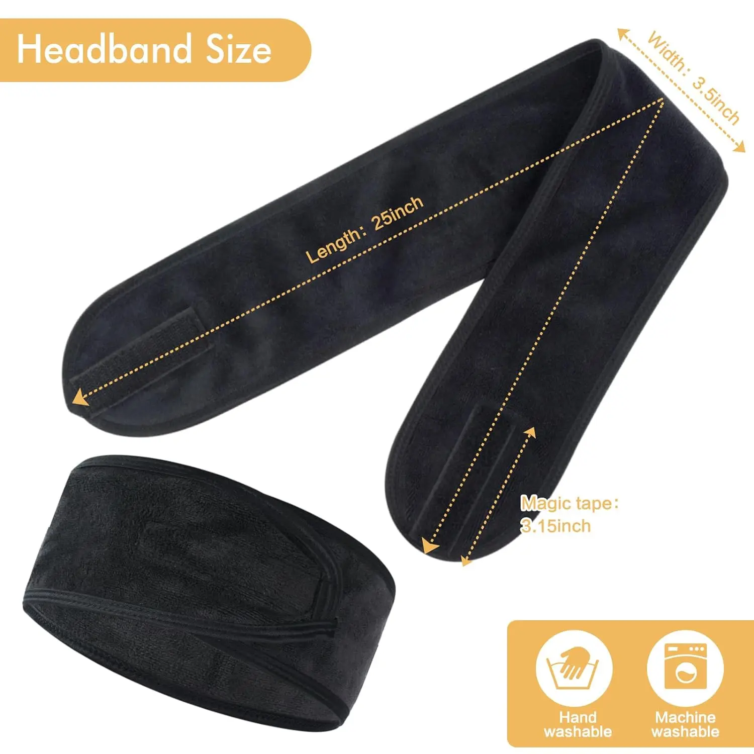 Women Soft Toweling Headbands Adjustable Sports Hairband Yoga Spa Bath Shower Wash Face Make Up Cosmetic Wide Head Band