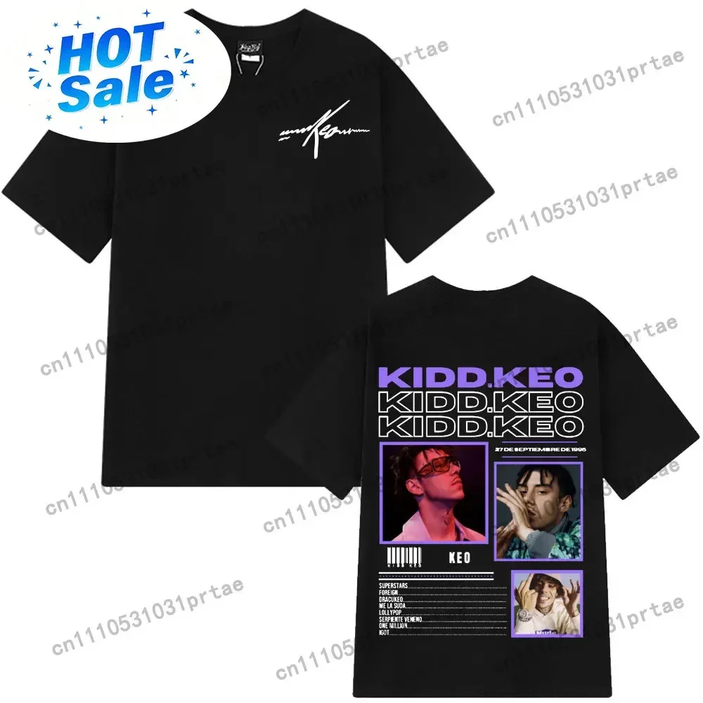 Singer Kidd Keo Album Tour Merch T-shirts Men Women's Hip Hop Pop Music T-shirt Casual 100% Pure Cotton Summer O-Neck Tee Shirt