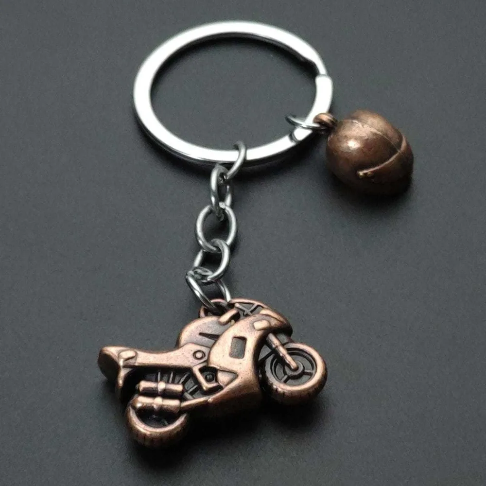 Motorcycle Keychain Creative Metal Model Car Pendant Racing Moto Key Chain Backpack Keyring Key Decoration Accessories Men Gift view 4