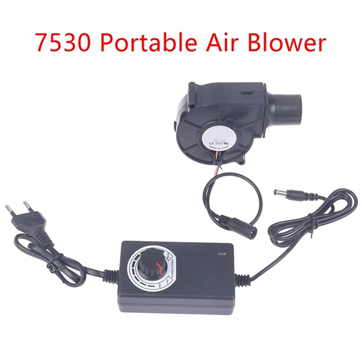 

AT16 7530 Smelting Metal Fan Portable Air Blower 2500R Centrifugal Radial Air Cooler Fan BBQ Blower Charcoal Cooling EU Plug