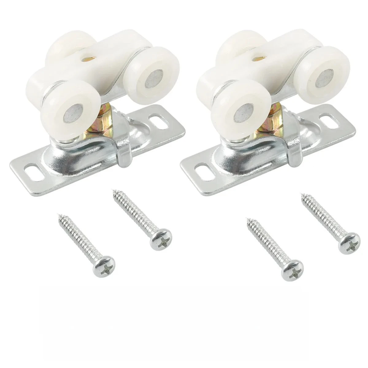 العالمي انزلاق الباب الأسطوانة عدة السلس هادئة دائم الصلب قوس استبدال عجلات ل RV تخييم خزانة جيب أبواب الحظيرة #2