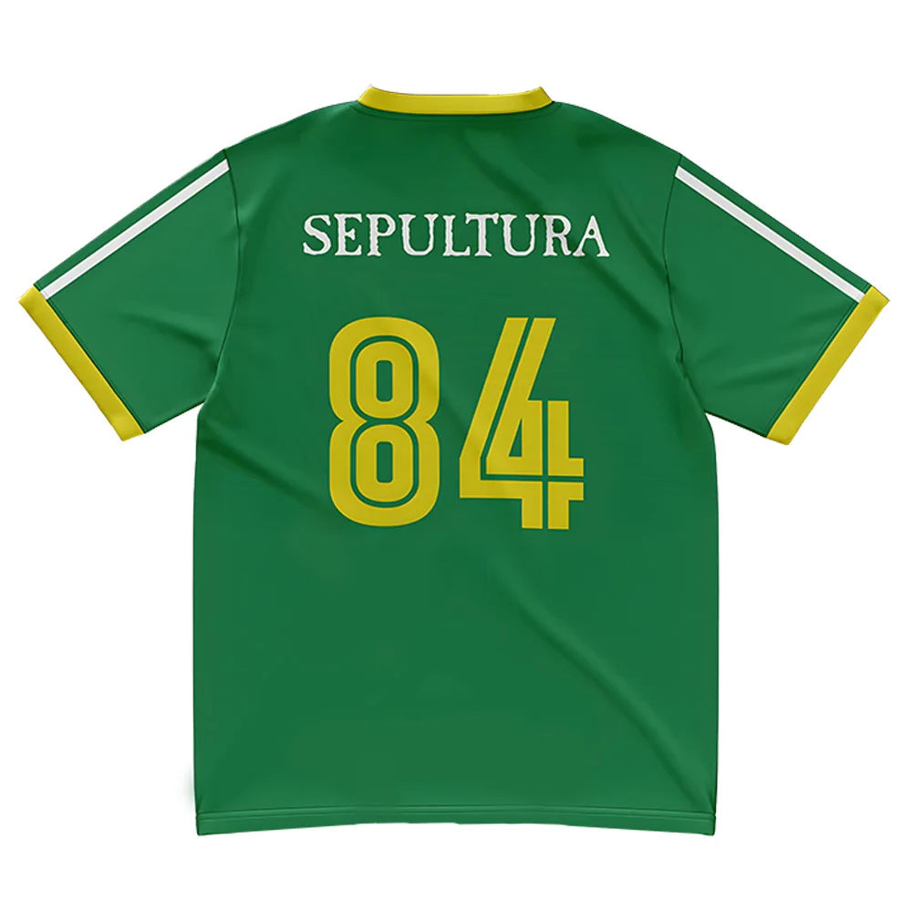 84 Soccer Jersey Sepultura Death Metal Band T Shirts Men's Women Top Tee Streetwear Casual Tee Summer Fashion Breathable Clothes image 3