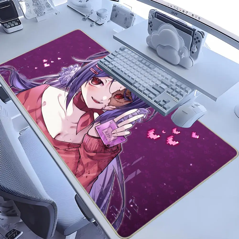 

Mouse Pad Laptop Purple Sexy Kawaii Keyboard Pad Horror Game Anime Girl M-miSide Mousepad PC Gaming Accessories Desktop Play Mat