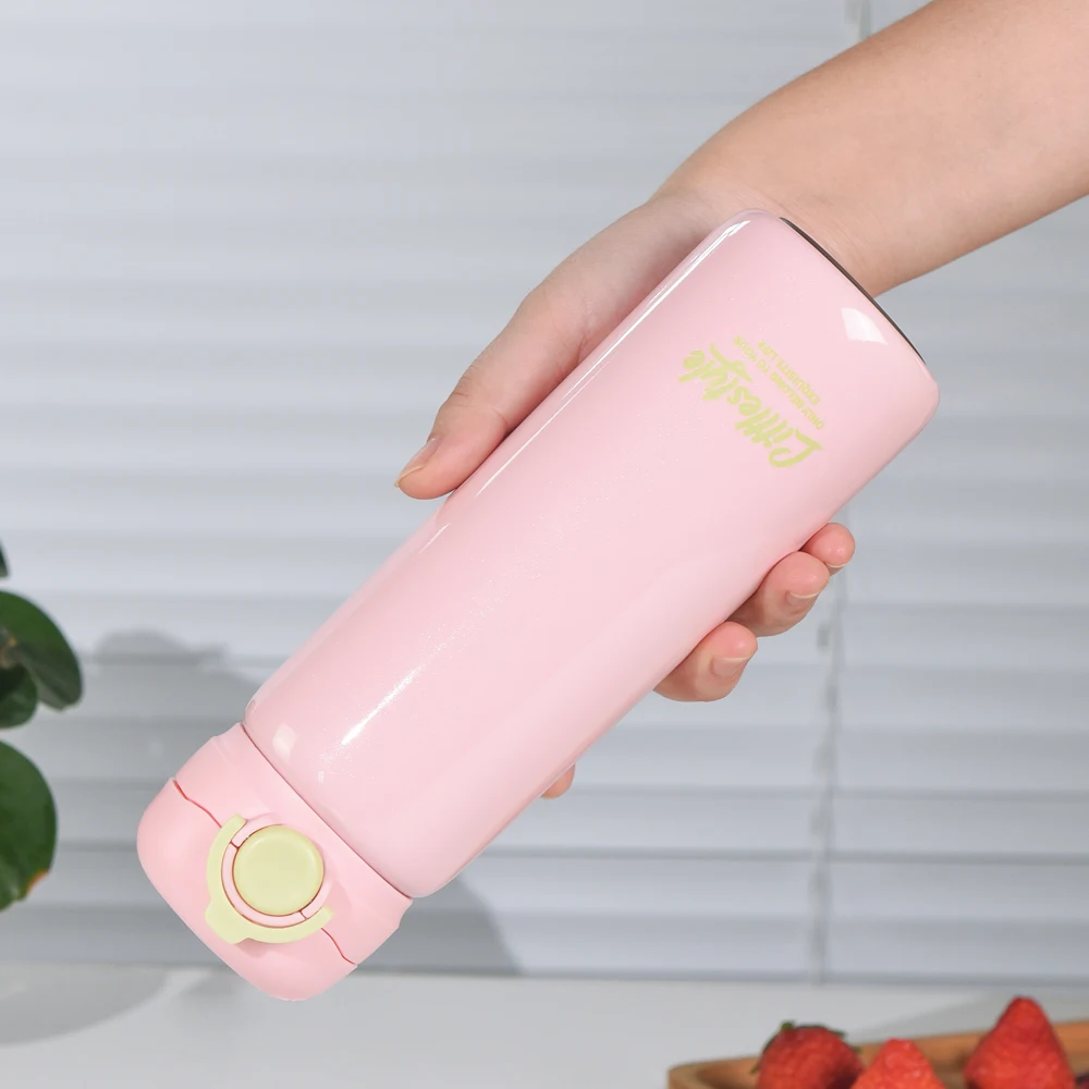 زجاجة ماء معزولة من الفولاذ المقاوم للصدأ ، غطاء قابل للارتداد متين ومضاد للتسرب ، موضة بسيطة ، من من من من من من من من من نوع X