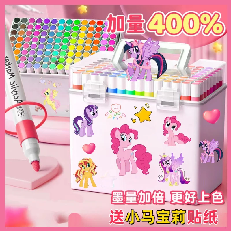 

Pony Polly Cartoon Acrylic Marker Student Special Brush Can Be Stacked Color Impervious Doodle Pen Watercolor Pen Send Stickers