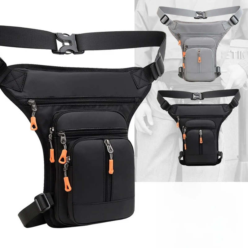

1pcs Oxford Fabric Tactical Drop Leg Bag, Adjustable Strap Crossbody Waist Pack for Men