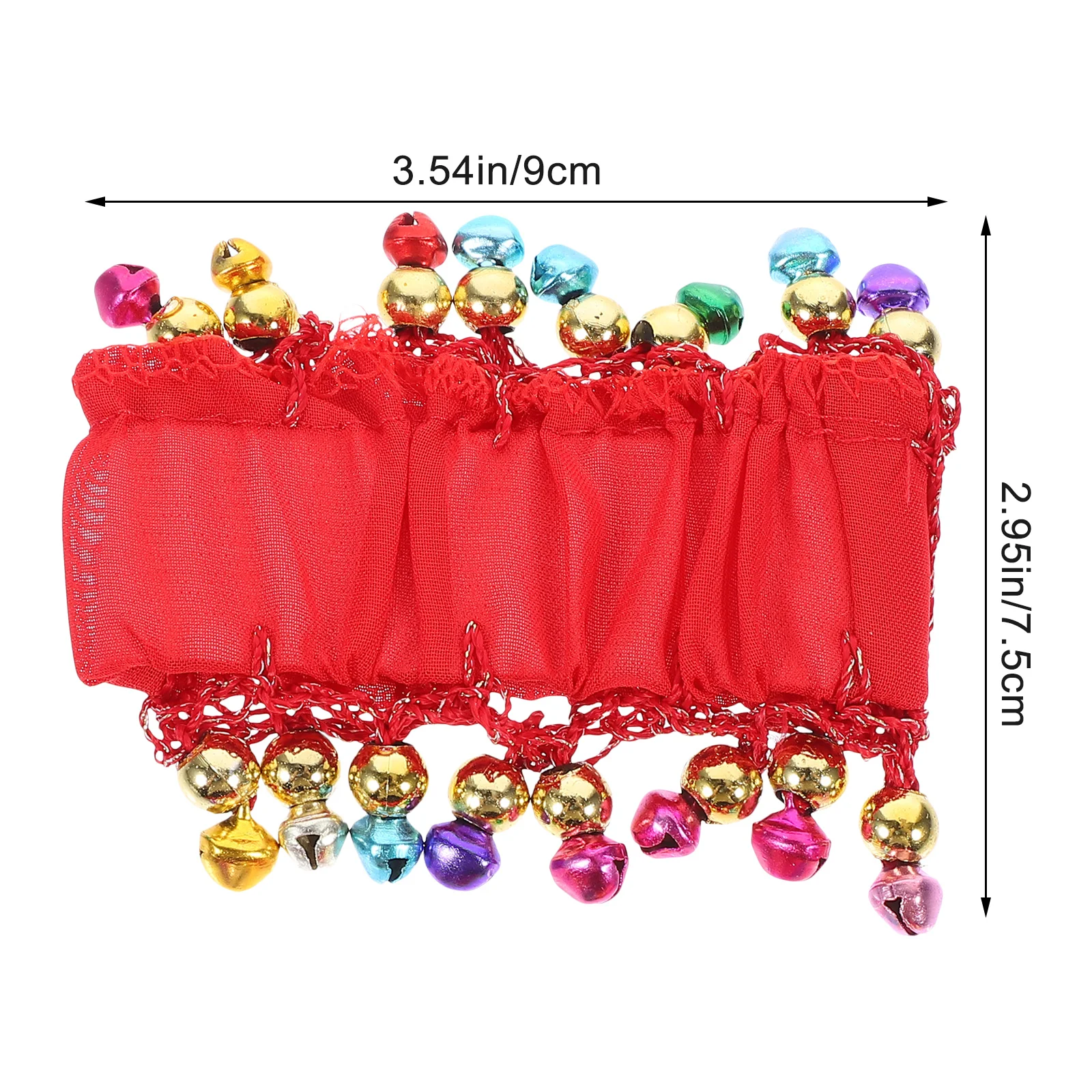 벨리댄스용 벨 팔찌 1쌍, 반짝이는 손목 커프스, 흔들리는 벨 장식, 우아한 댄스 액세서리, 코스튬 파티 용품