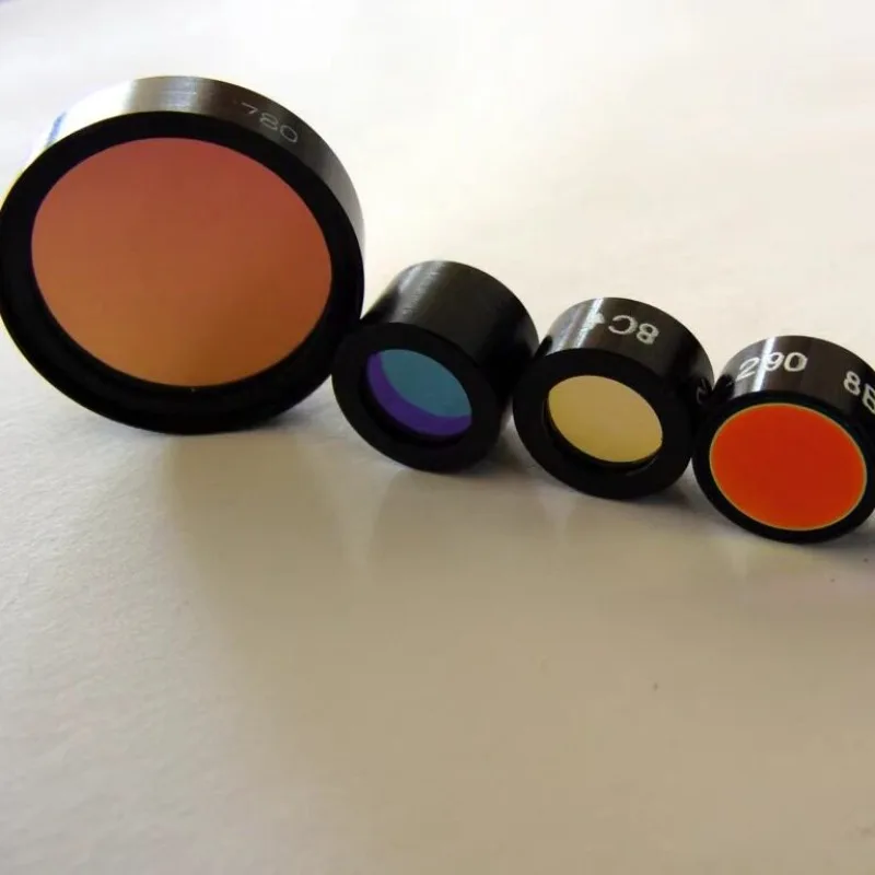 1PCS 10/15mm Lenses Coated Narrowband Filter for Analyzers 340nm–700nm Lens
