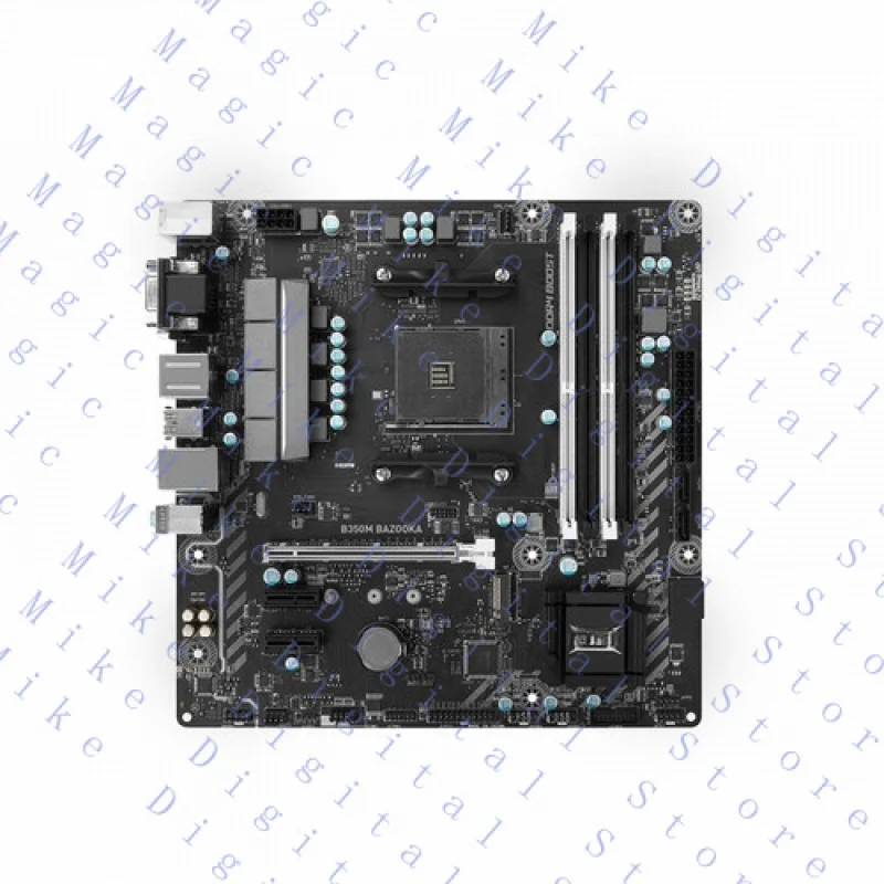 H  FOR MSI B350M BAZOOKA Motherboard AMD B350 Socket AM4 DDR4 M.2 m-ATX VGA Ryzen DVI-D