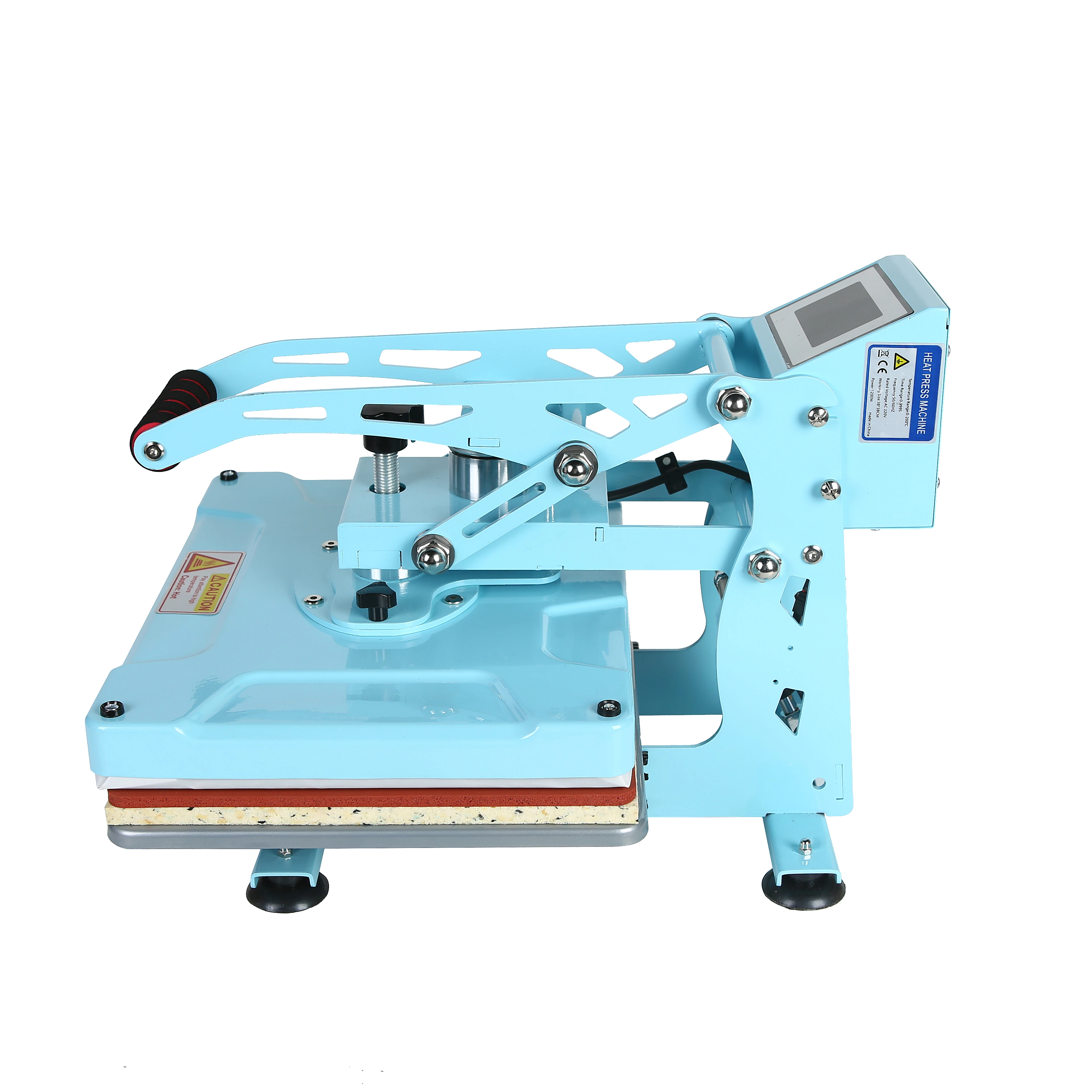 New Semi-Automatic 12 * 15 High-Pressure Flat Ironing Machine T-Shirt Pillow Ironing Heat Press Machine For T-Shirt Clothes