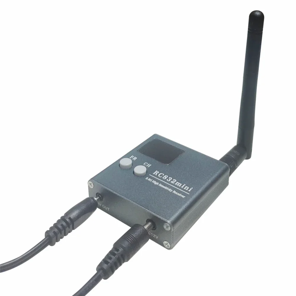 RC832mini 4.9G-5.8G 56CH High Sensitivity Receiver With A/V And Power Cable For FPV Multicopter Aircraft