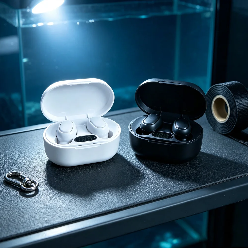 TWS Fone Bluetooth Headphones Wireless Earbuds Adjustable Bluetooth Headsets Accommodate Various Head Sizes with A Custom Fit