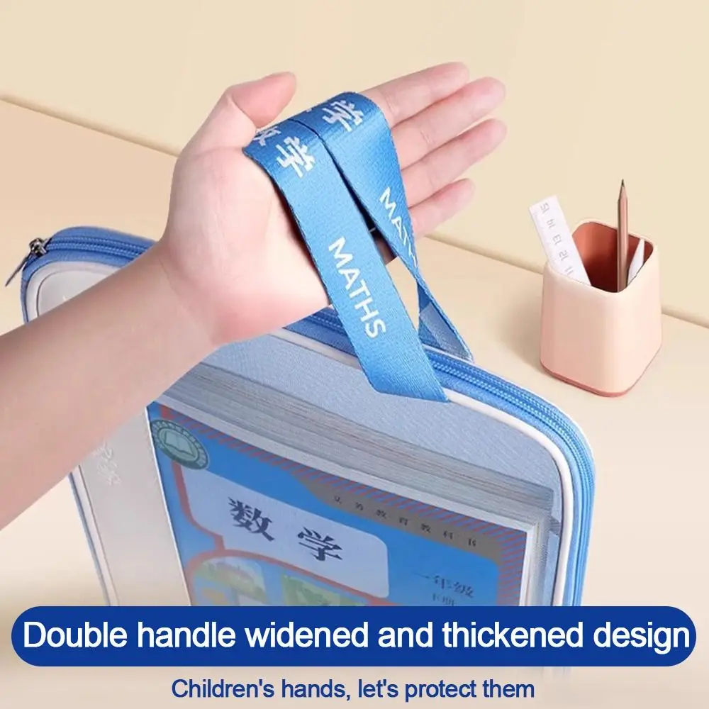 

New Mesh Classification File Bag Large Capacity Transparent Document Bag Thickened Lightweight A4 Zipper Pouch Bag