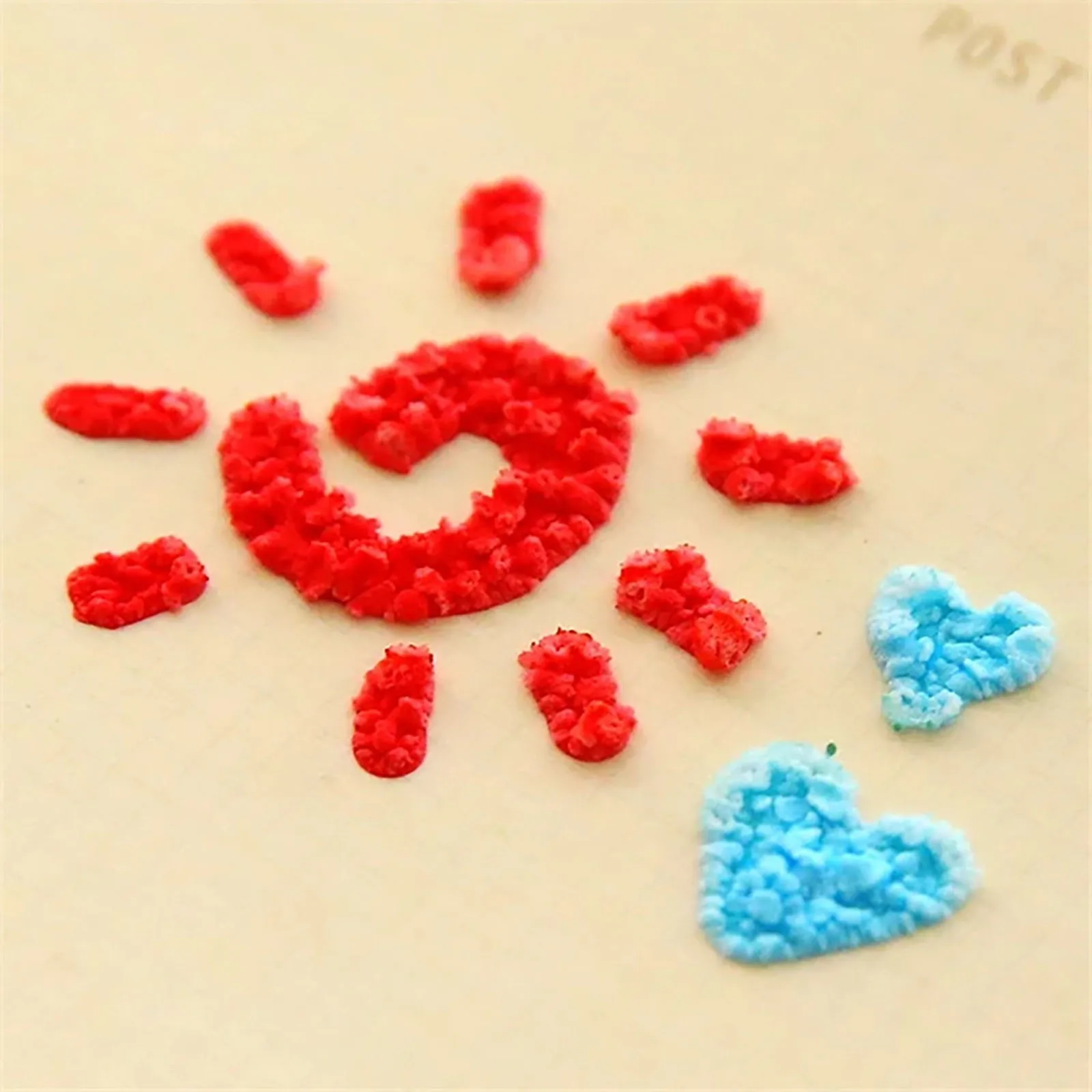 Pena lukisan Popcorn gelembung Diy, pena seni 3d 6 warna pena spidol kreatif mewarnai 60ml