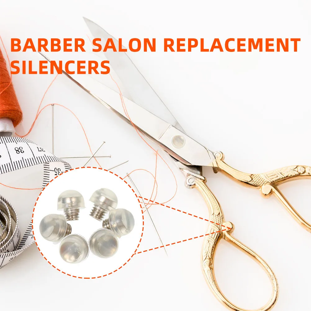 10 قطعة صالون الحلاقة استبدال مقص مصدات الشعر الصامت المقصات أجزاء دائم سهلة التنظيف لأدوات التهيأ الشعر القص الخمار #2