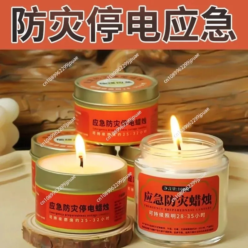 Smokeless Odorless Emergency Candle Windproof Waterproof Power Outage Lighting Indoor Outdoor Survival Lamp