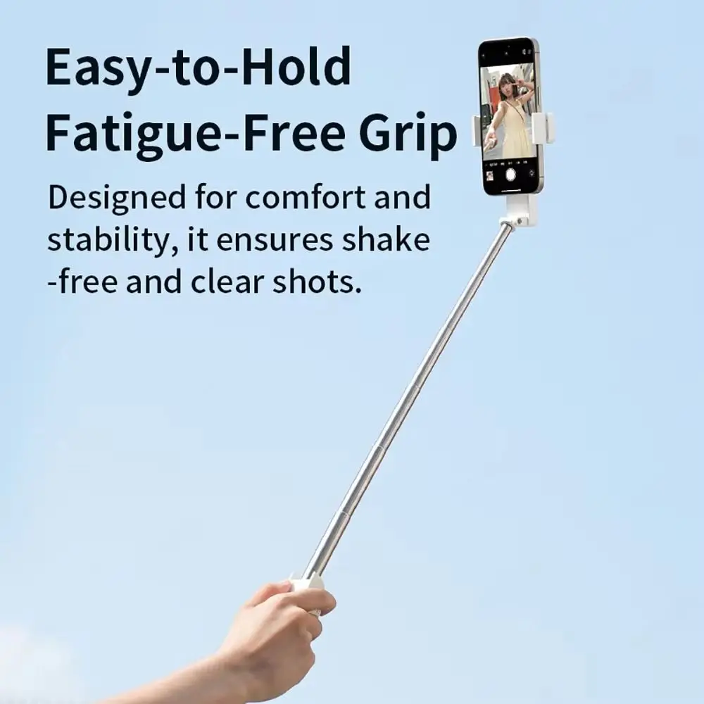 Foldable Mini Bluetooth Selfie Stick 360° Rotation Lightweight Handheld Phone Holder Anti-shake Comfortable Grip