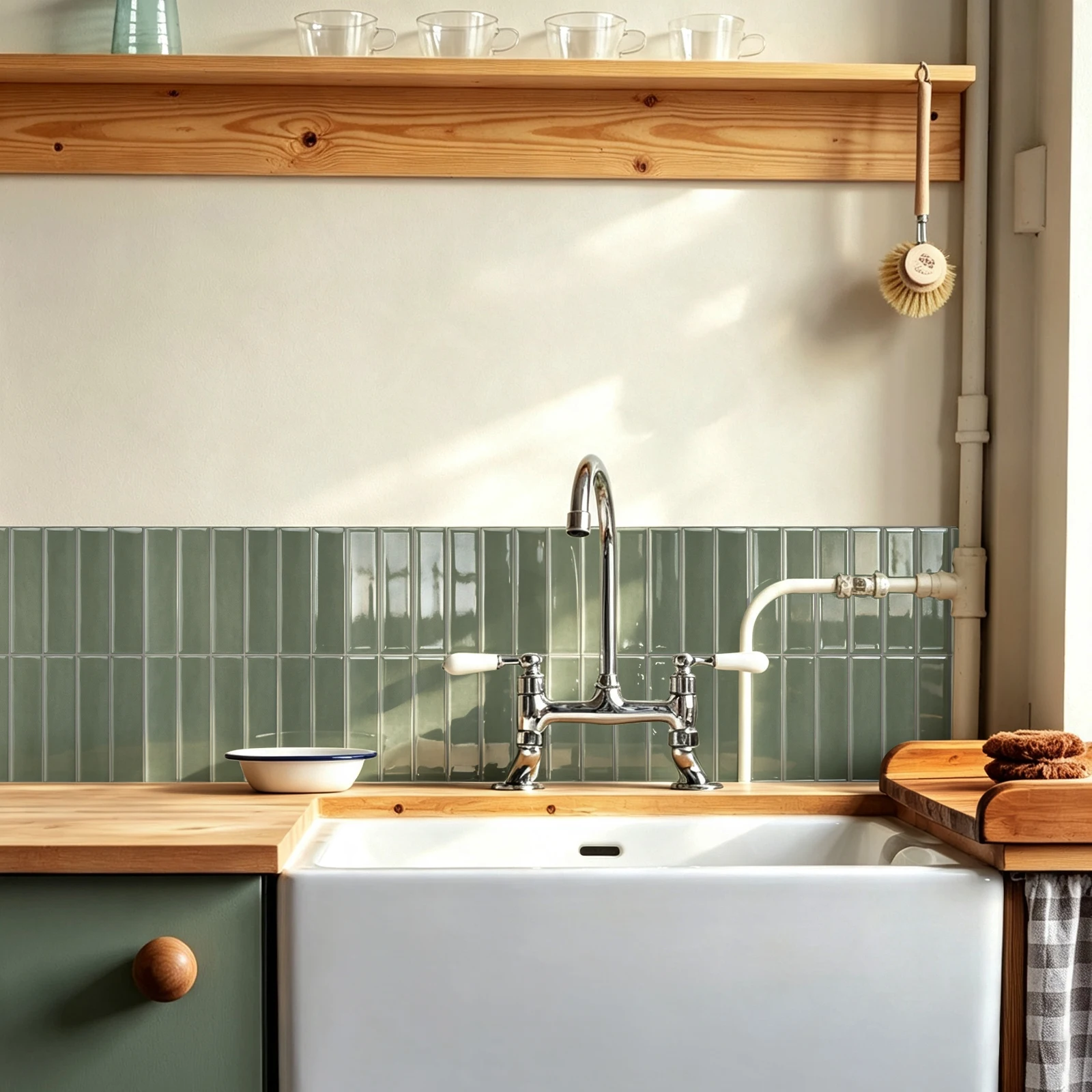 10pcs Self-Adhesive Subway Wall Tiles Home Decorative Vinyl Wallpaper Waterproof Oil-proof and Removable Wall Sticker