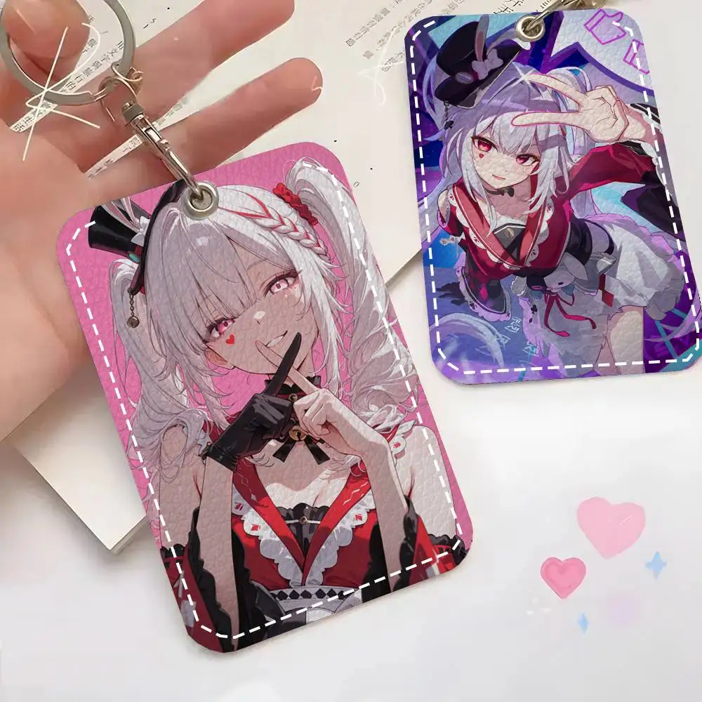 Sparxie Anime Honkai Star Rail Card Case Keychain Access Card Bag Key Tag Ring Leather Card Holder Key Ring Access