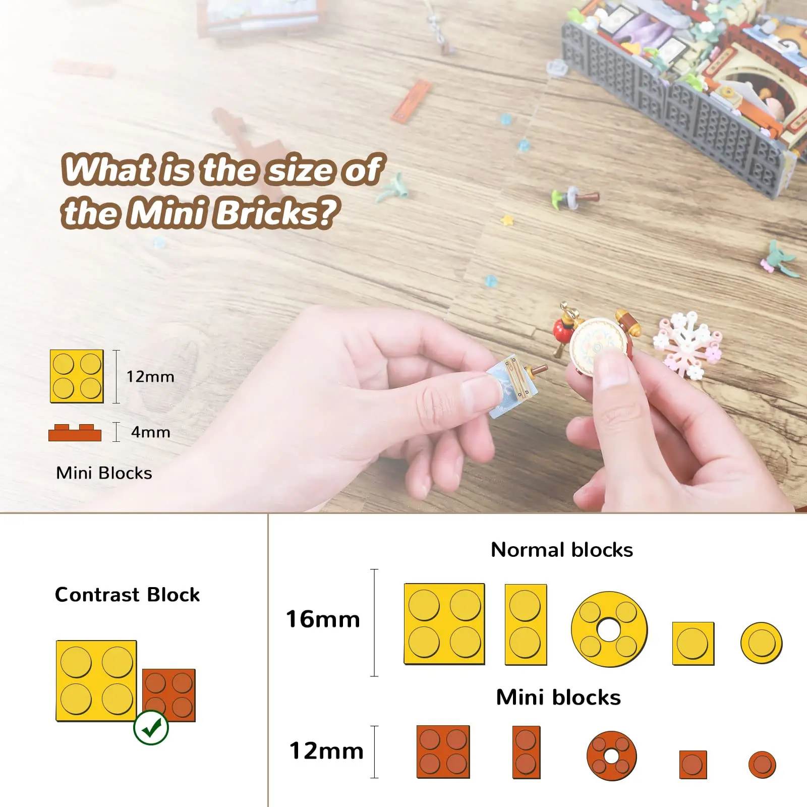 970Pcs Grocery Store Street View Mini Building Blocks Model MOC Creative Building Sets for Boys Architecture Toy Gifts for Kids