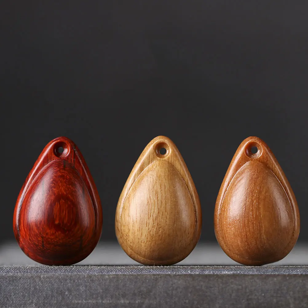 

Wooden Teardrop Pendant Keychain Charm Creative Water Drop Decor nament H crafted Accessories Gifts Kids Coworkers Car Room