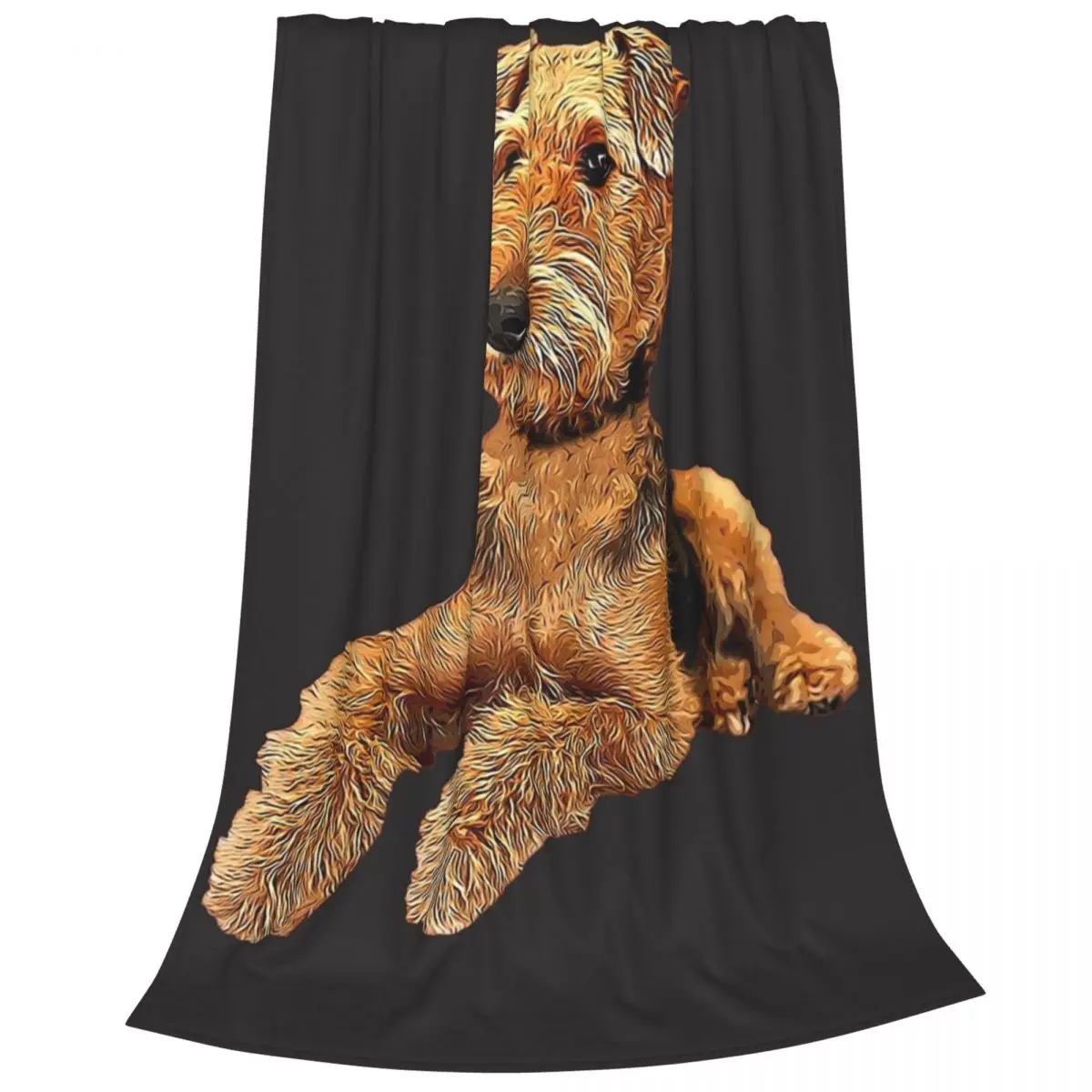 Airedale Terrier Beautiful Dog Blankets Fleece Warm Sofa Throw Blankets For Home Bedroom Outdoor Throws Bedspread Quilt