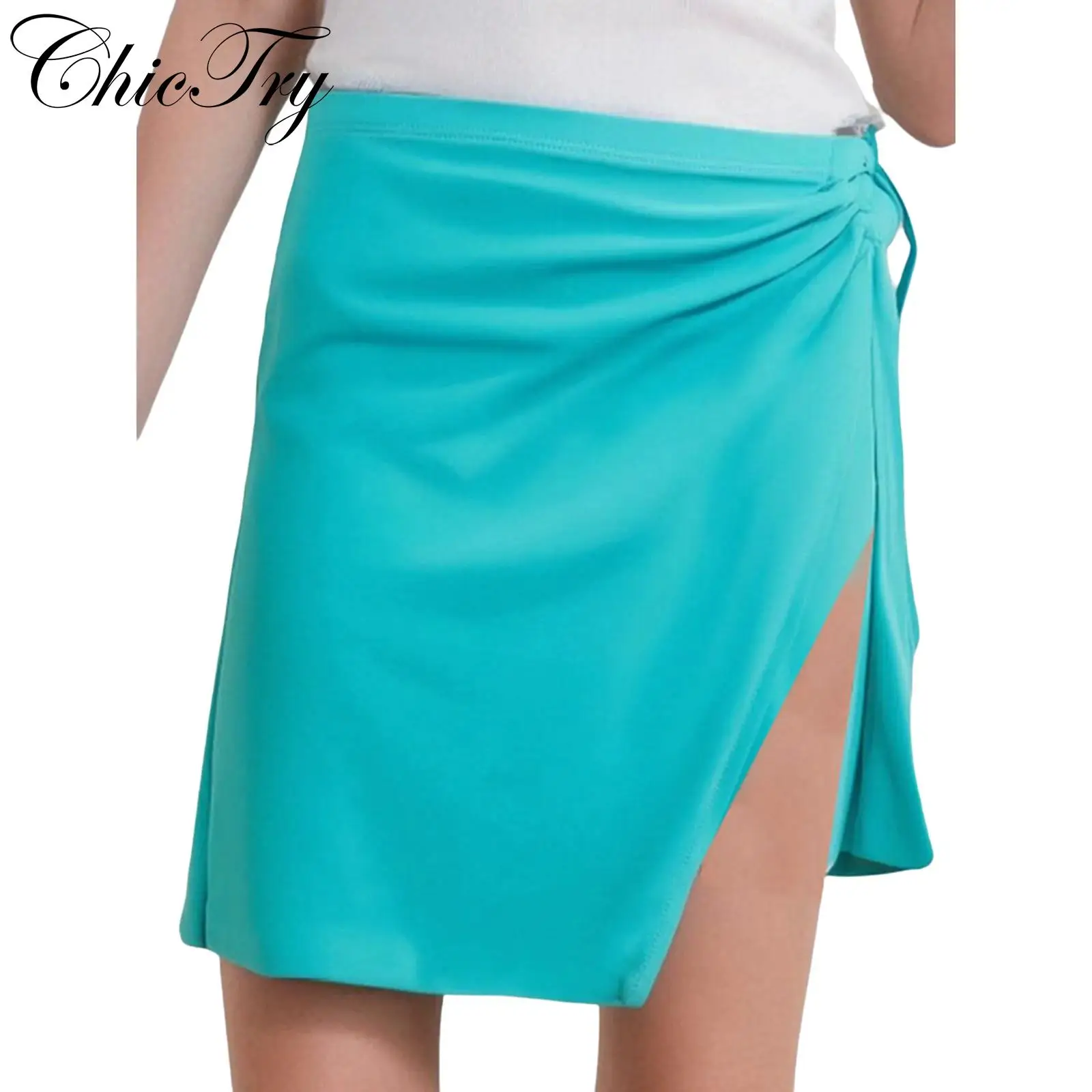 

Kids Girls Swim Skirt Swimsuit Cover Ups Skirt Side Slit Beach Skirt Swimwear Beachwear Bathing Suit Swimming Surf Accessories