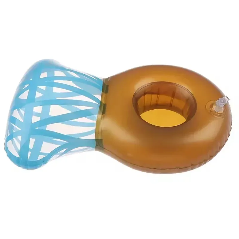 Anel de diamante brinquedos infláveis suporte de copo flutuante festa na piscina verão ao ar livre natação brinquedos de água infláveis suporte de copo de bebida