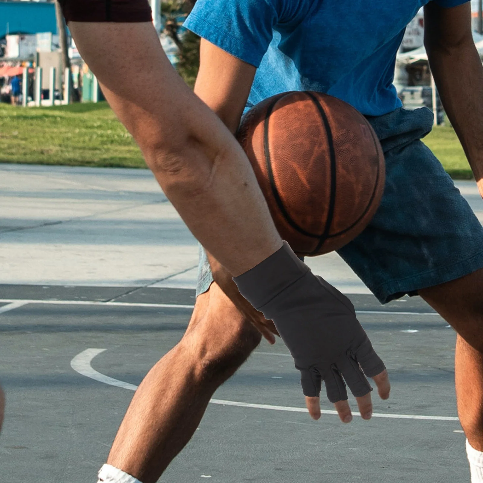 

1 Pair Half-Finger Fitness Gloves Wear-Resistant Comfortable Riding Bike Gloves Breathable Anti-Slip For Outdoor Cycling Fishing