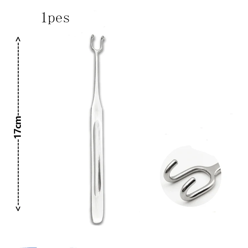 Cosmetic plastic double teeth retractor Double eyelid deep eyelid nasal lacrimal sac double head two teeth three teeth retractor