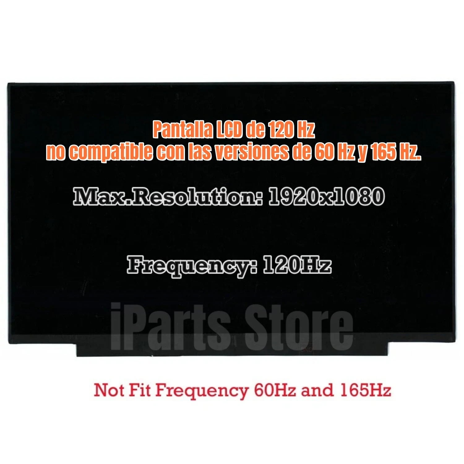 iParts Replacement Display 15.6 for Lenovo ideapad Gaming 3-15ACH6 3-15IHU6 3-15ARH05 3-15IMH05 FHD LCD Screen Panel 120Hz OEM