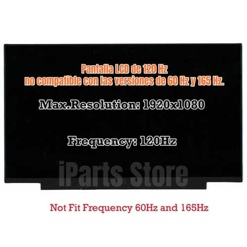 Imagen 2 del producto Pantalla de repuesto iParts 15,6 para Lenovo ideapad Gaming 3-15ACH6 3-15IHU6 3-15ARH05 3-15IMH05 FHD Panel de pantalla LCD 120Hz OEM