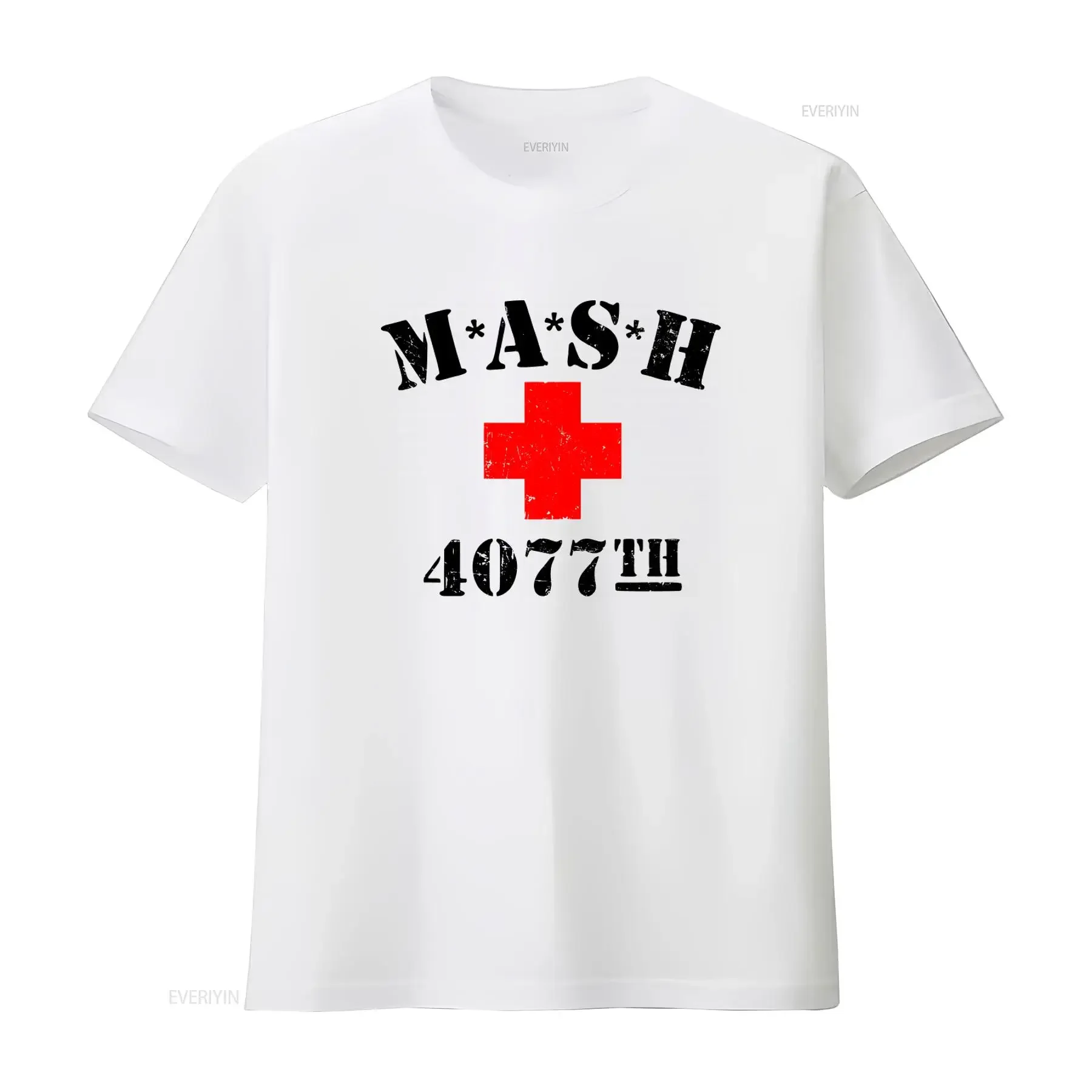 Mash 4077th 70s Tv Series Show USA Comedy Funny Cool T Shirt M205 vintage Washed Unisex homme Stylish Top For Everyday Wear