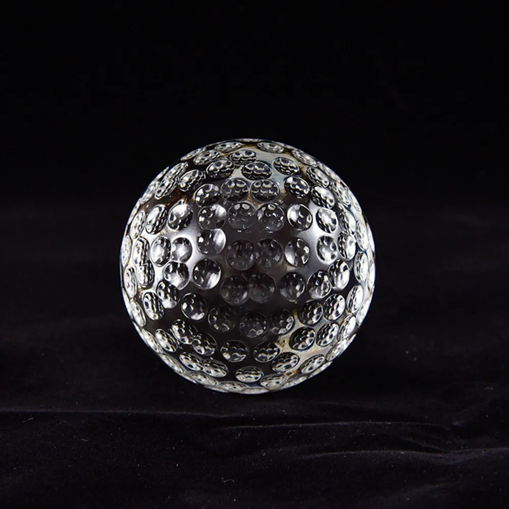 20-50mm K9 Crystal Sport Ball Paperweight Glass Football Basketball Earth Miniatures Ball Feng Shui Sport Gift Home Decor